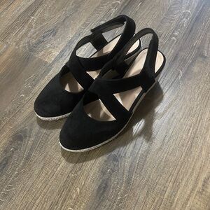 Elegant Black Women's Slingback Shoes